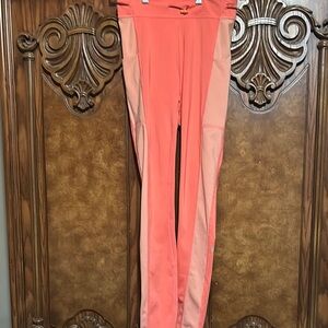 Fabletics Pink Leggings High-Waist Stretchy Fabric M1